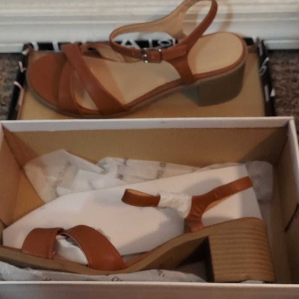 Size 8 1/2 sandal with chunky heel